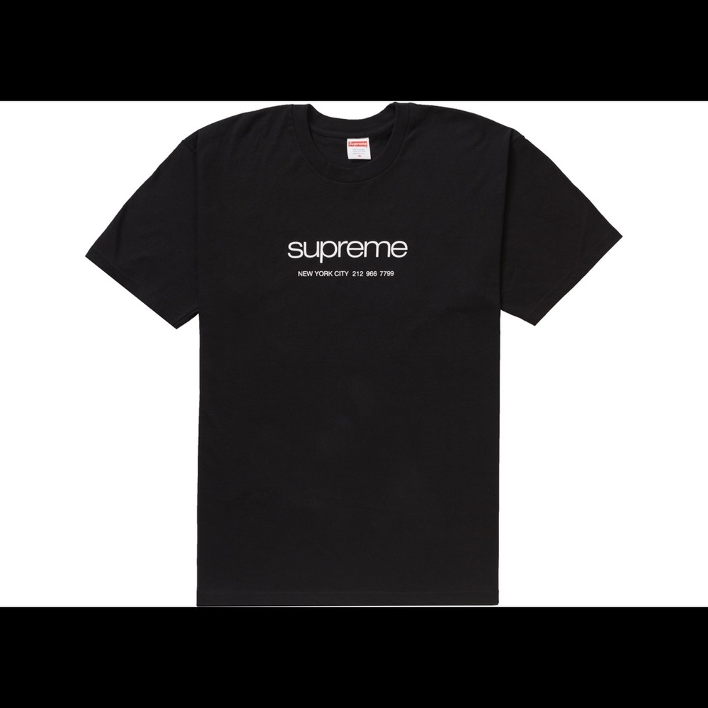 Supreme ss20 black shop tee